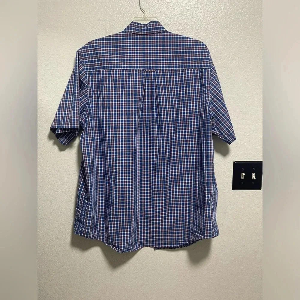 Chaps Vintage Plaid Men's Button Down Shirt Size XLT